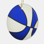 Basketball - Witte/Blauwe Producten Keramisch Ornament (Links)