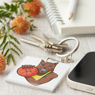 Basketball Wolf Sleutelhanger