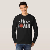 Basketball Woman Coach Wife T-shirt (Voorkant volledig)