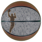 Basketball Words Boy Custom Basketball Basketbal (Voorkant)