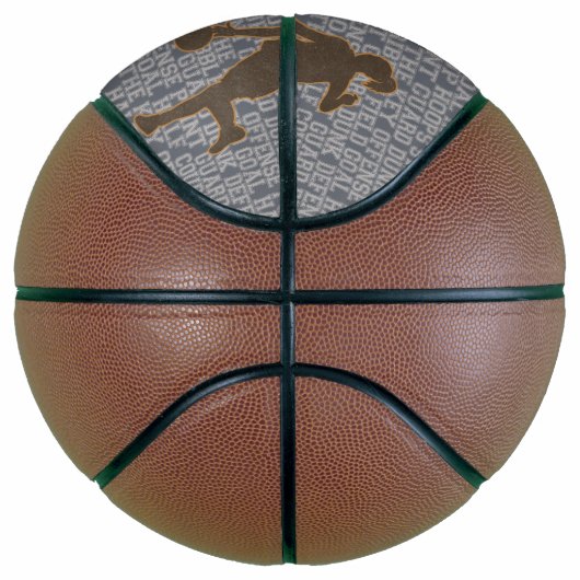 Basketball Words Girl Custom Mini Basketbal (Rechts)