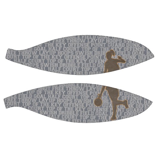 Basketball Words Girl Custom Mini Basketbal (Panelen)