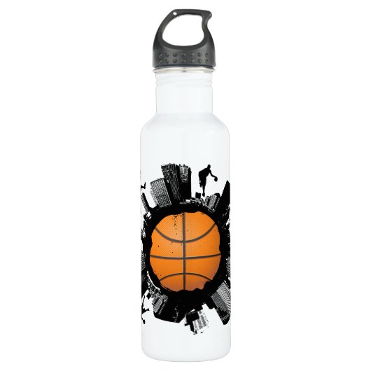 Basketball World Waterfles (Voorkant)