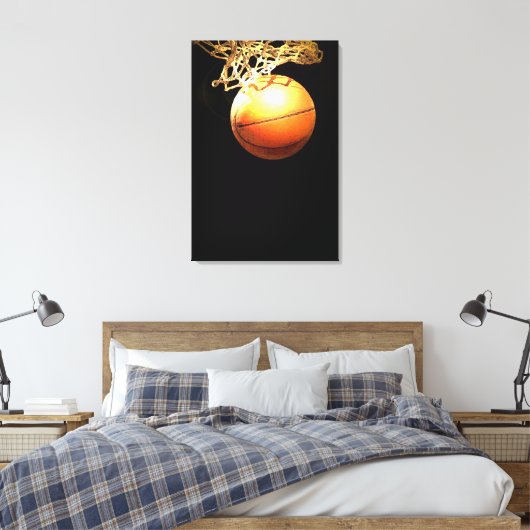 Basketball Wrapped Canvas (Insitu (Slaapkamer))