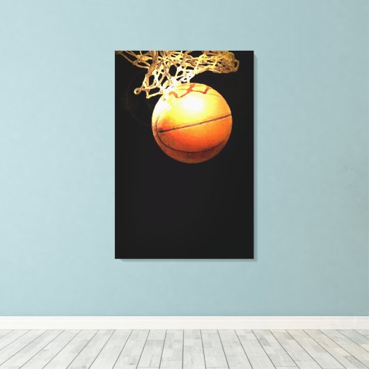 Basketball Wrapped Canvas (Insitu (Houten vloer))