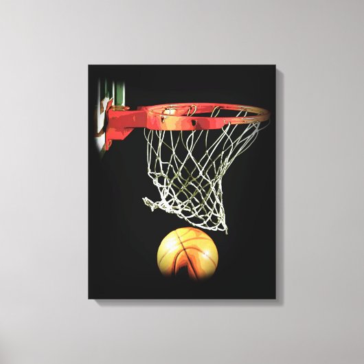 Basketball Wrapped Canvas Afdruk (Voorkant)