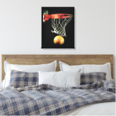Basketball Wrapped Canvas Afdruk (Insitu (Slaapkamer))