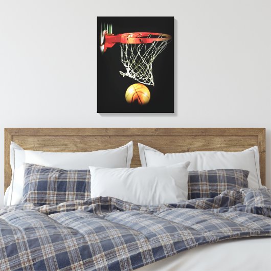 Basketball Wrapped Canvas Afdruk (Insitu (Slaapkamer))
