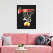 Basketball Wrapped Canvas Afdruk (Insitu (Woonkamer))
