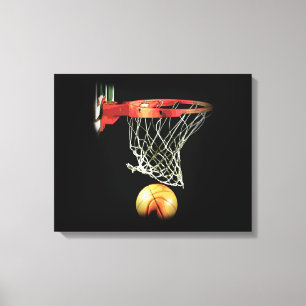 Basketball Wrapped Canvas Afdruk