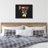 Basketball Wrapped Canvas Afdruk (Insitu (Slaapkamer))