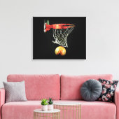 Basketball Wrapped Canvas Afdruk (Insitu (Woonkamer))