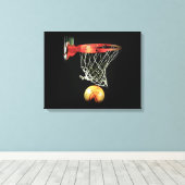 Basketball Wrapped Canvas Afdruk (Insitu (Houten vloer))