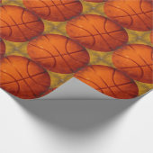 Basketball Wrapping Paper Cadeaupapier (Hoek)
