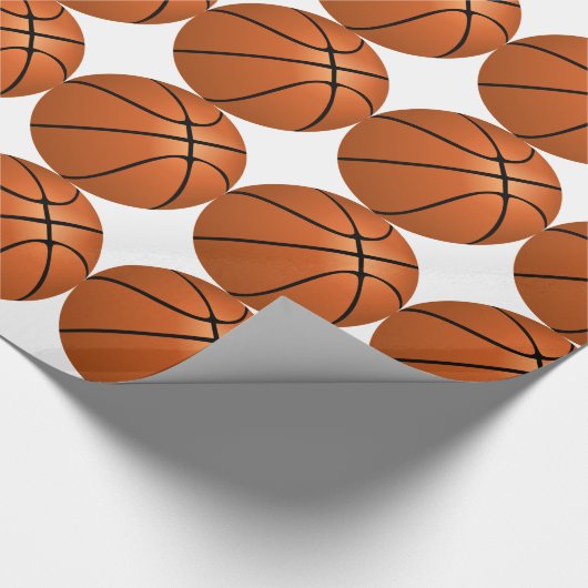 Basketball Wrapping Paper Cadeaupapier (Hoek)