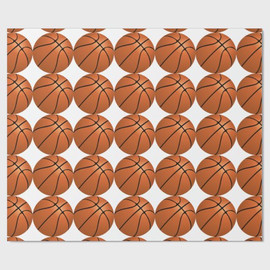 Basketball Wrapping Paper Cadeaupapier (Vlak)