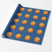 Basketball Wrapping Paper Cadeaupapier (Uitgerold)