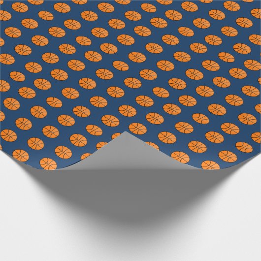 Basketball Wrapping Paper Cadeaupapier (Hoek)