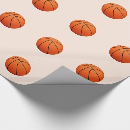 Basketball Wrapping Paper Cadeaupapier (Hoek)
