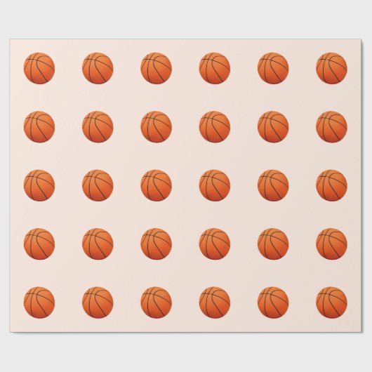 Basketball Wrapping Paper Cadeaupapier (Vlak)