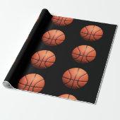 Basketball Wrapping Paper Cadeaupapier (Uitgerold)