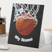 Basketball Your Name Custom Reclamebord Met Voetstuk (Insitu)