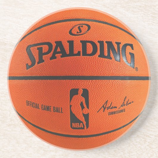 Basketball Zandsteen Onderzetter (Voorkant)