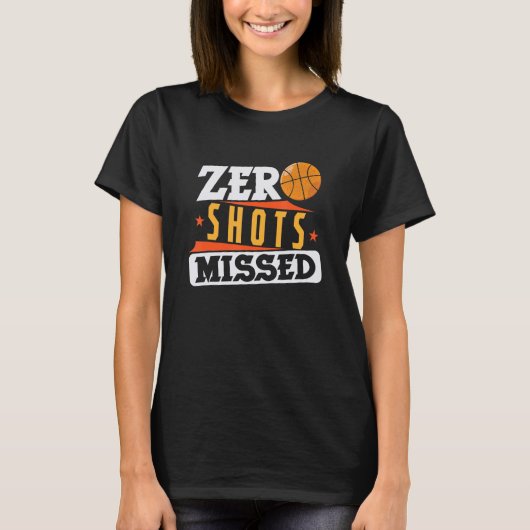 Basketball Zero Shots gemist T-shirt (Voorkant)