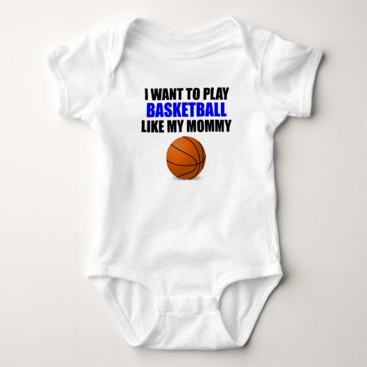 Basketball zoals mijn mama romper (Voorkant)