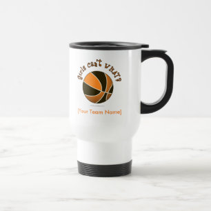Basketball - zwart/Oranje Reisbeker