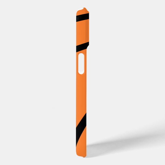 Basketball zwarte oranje douanenaam Case-Mate iPhone case (Achterkant / Rechts)