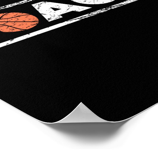 Basketballak met drukcabine poster (Hoek)