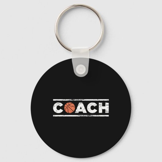 Basketballak met drukcabine sleutelhanger (Voorkant)