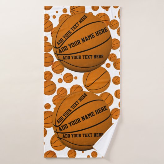 Basketballen Badhanddoek (Badhanddoek)