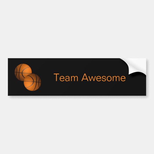 Basketballen Bumpersticker (Voorkant)