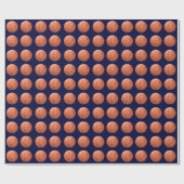 Basketballen Cadeaupapier (Vlak)