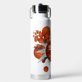 basketballen en accessoires voor meisjes waterfles (Voorkant)