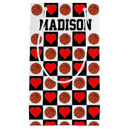 Basketballen & Hearts de NaamMeisjes van de Speler Klein Cadeauzakje