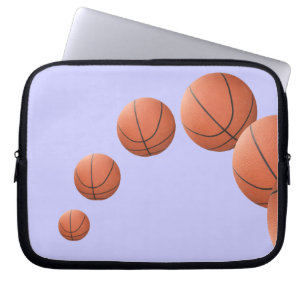 Basketballen in de lucht laptop sleeve