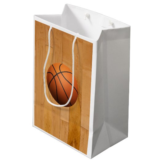 Basketballen Medium Cadeauzakje (Achterkant Gekanteld)