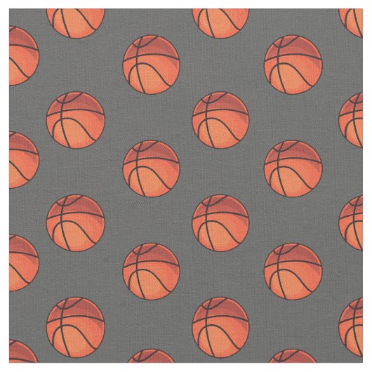 Basketballen op donkergrijs stof (Close Up)