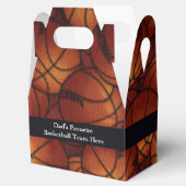 Basketballen op Flanel Bedankdoosjes (Geopend)