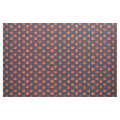 Basketballen op Navy Blue Stof (Fat Quarter)