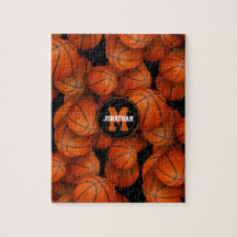 Basketballen patronen jongens gepersonaliseerd