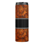 basketballen patroon coach cadeau een aangepaste n thermosbeker (Achterkant)