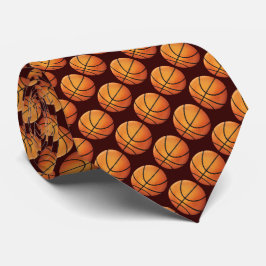 Basketballen Patroon | Sportcadeau Stropdas