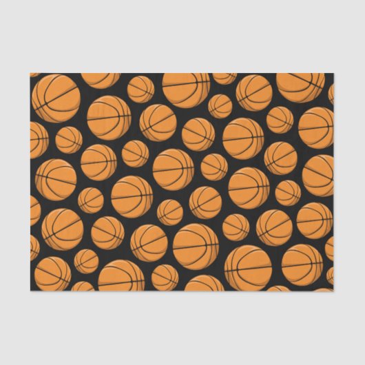 Basketballen Patroon Tissuepapier (Voorkant)