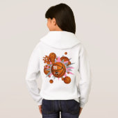 basketballen roze grijze sterren (Achterkant volledig)