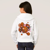 basketballen roze zwarte sterren (Achterkant volledig)