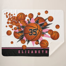 basketballen roze zwarte sterren meisjes sportkame